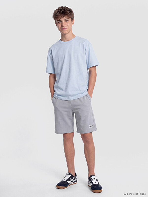 LCW Kids Regular Fit Baskılı Erkek Çocuk Şort