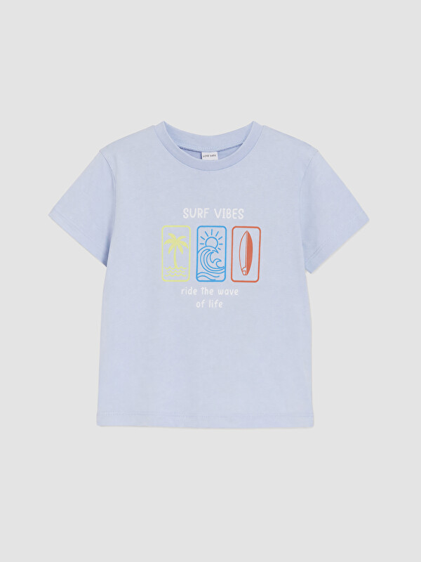 LCW baby Baskılı Erkek Bebek Pijama Üst