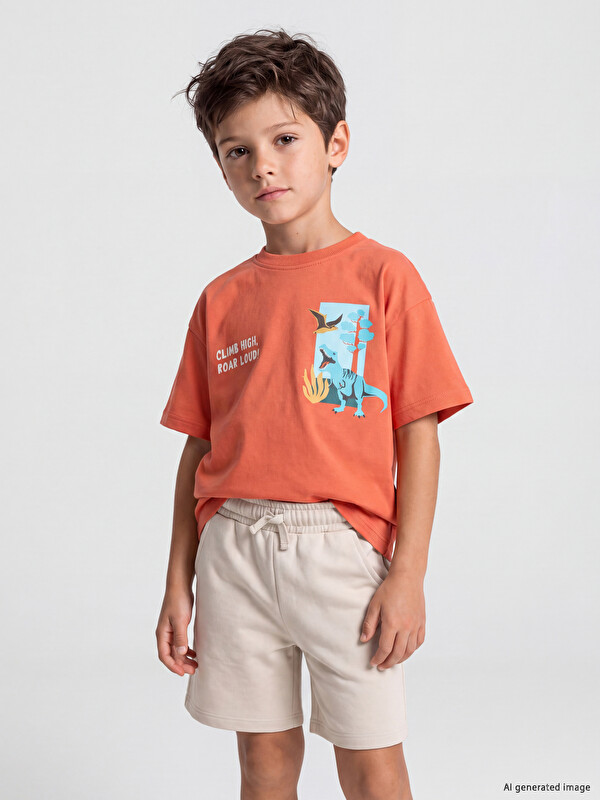 LCW Kids Printed Boys' Shorts Set