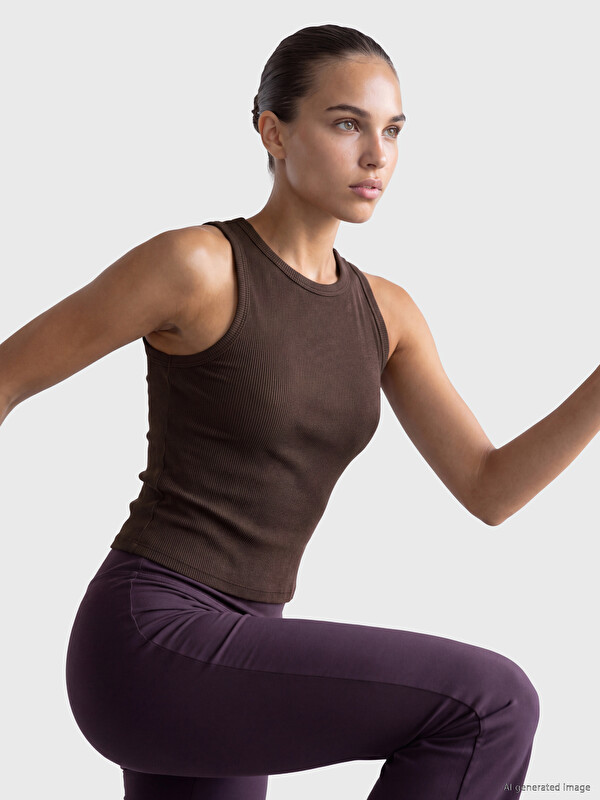 KOOR SPORT Maiou pentru Sport Athletic pentru Femei cu Guler Rotund