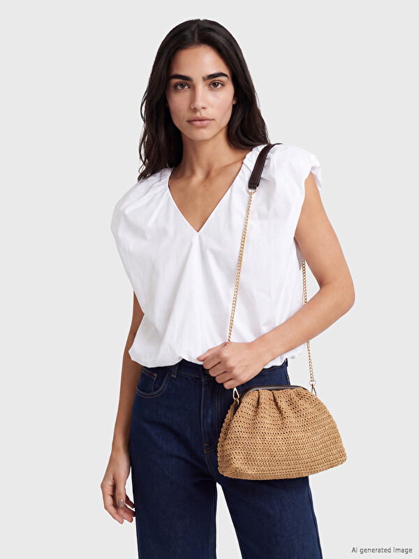 LCW ACCESSORIES Chain Detailed Women's Shoulder Bag