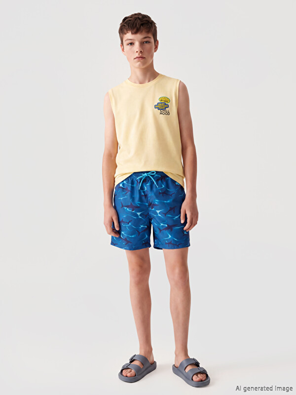 LCW Kids Patterned Boys' Swimming Shorts