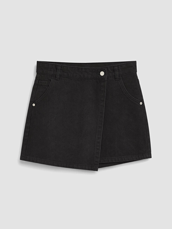 LCW ECO Femër E Zeze Pant. xhins me mbivendosje