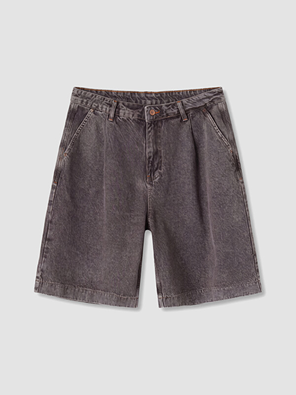 XSIDE Loose Fit Erkek Jean Şort