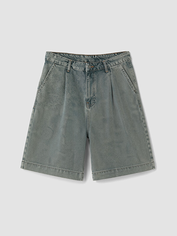 XSIDE Loose Fit Erkek Jean Şort