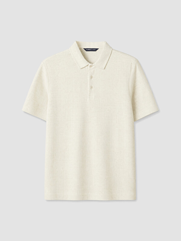 LCWAIKIKI Classic Regular Fit Polo Yaka Dokulu Erkek Tişört