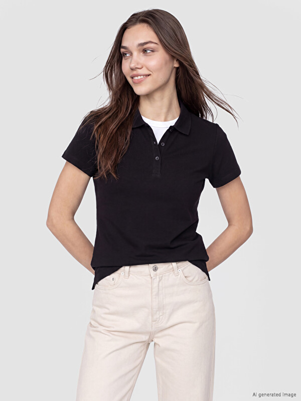 LCW Comfort Polo Collar Women's Pique T-Shirt