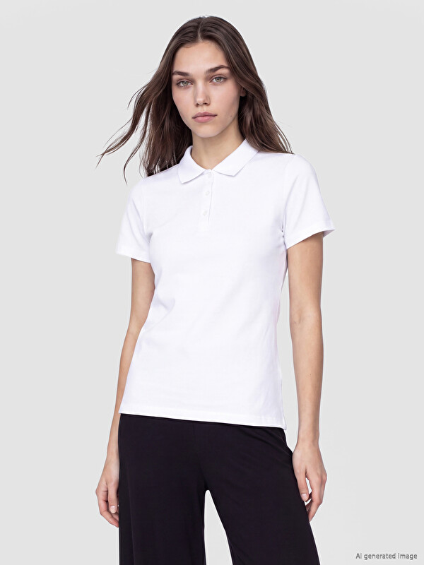 LCW Comfort Polo Collar Women's Pique T-Shirt
