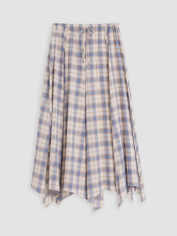 LCW Modest Woman Blue Skirt