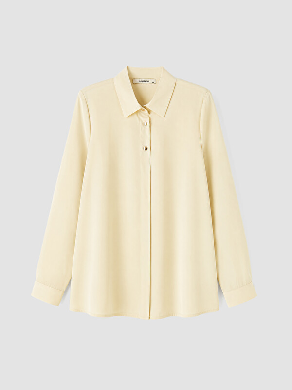LCWAIKIKI Curve Woman Yellow Shirt Tunic