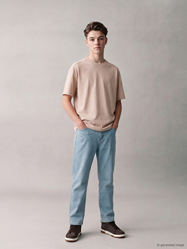 LCW Kids Adjustable Elastic Waist Boys' Jeans