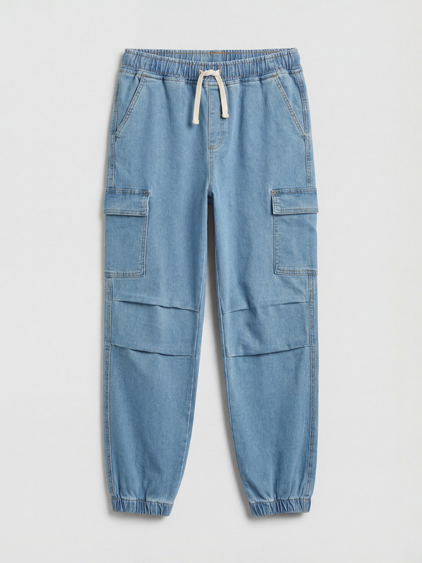 LCW Kids Elastic Waist Boys' Cargo Jeans