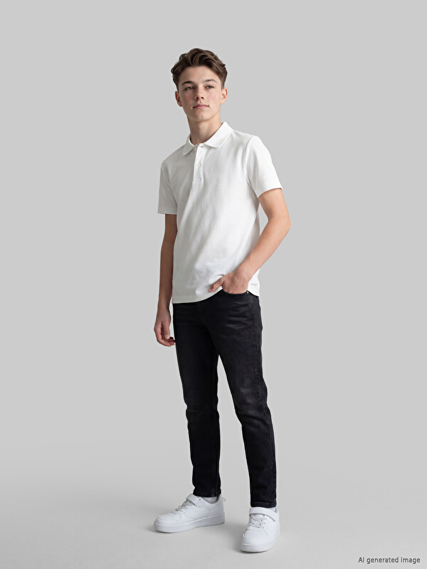 LCW Kids Polo Neck Boys' Jersey T-Shirt