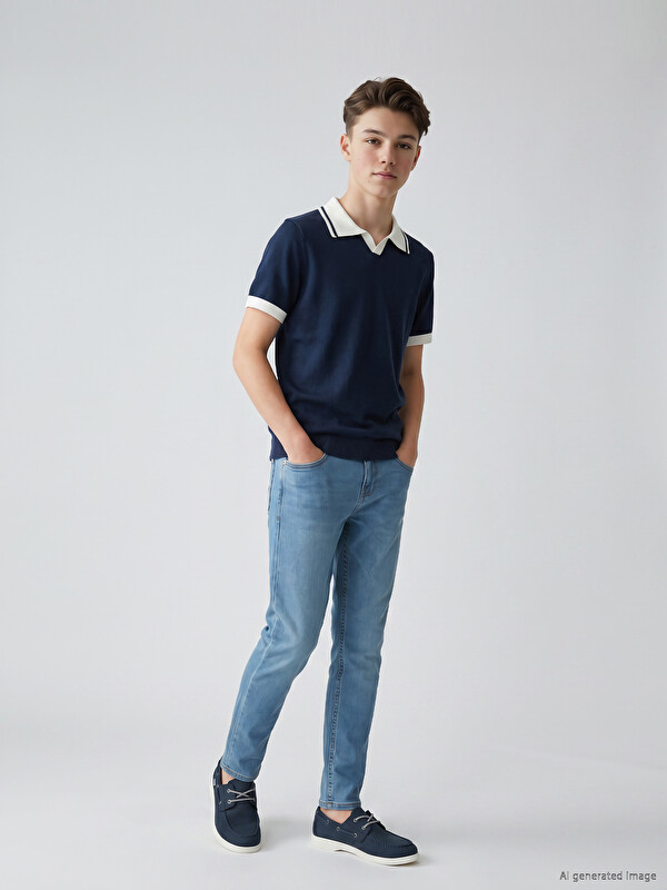 LCW Kids Adjustable Elastic Waist Boys' Jeans