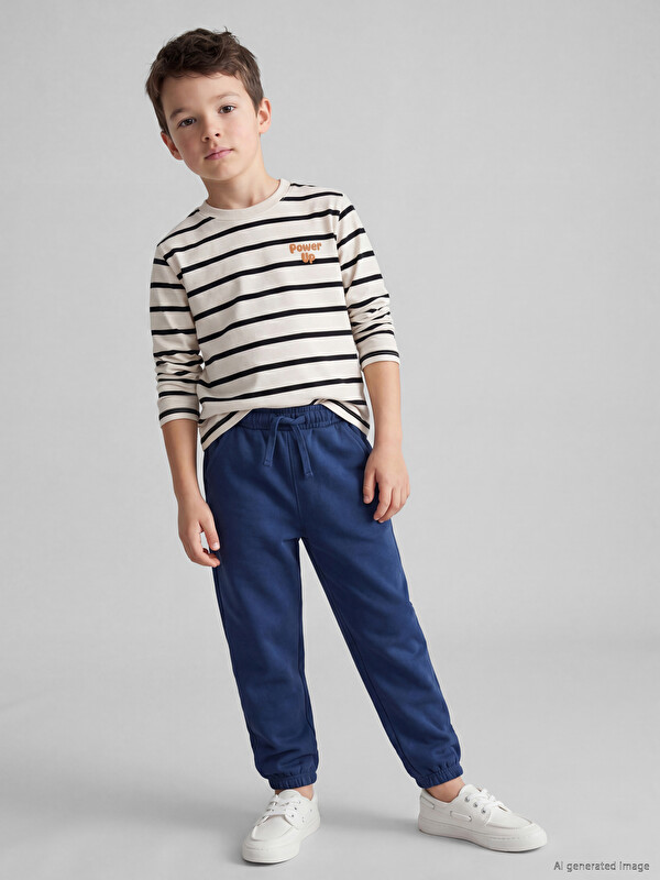 LCW Kids Beli Lastikli Erkek Çocuk Jogger Eşofman Alt