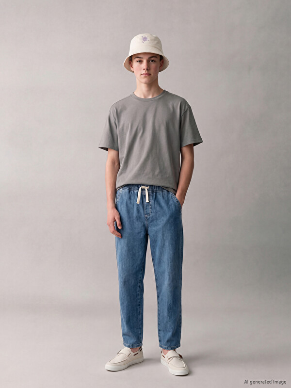 LCW Kids Elastic Waist Boys' Jeans