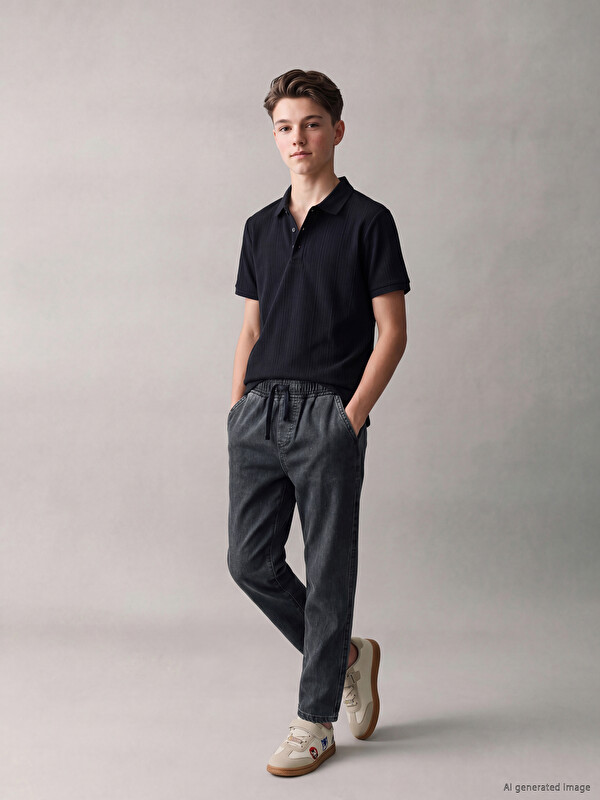 LCW Kids Elastic Waist Boys' Jeans