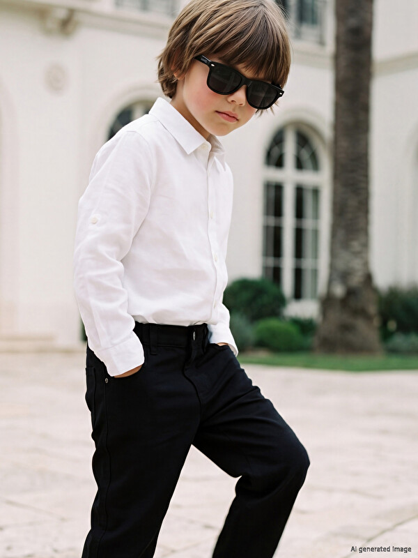 LCW Kids Poplin Basic Boys' Shirt