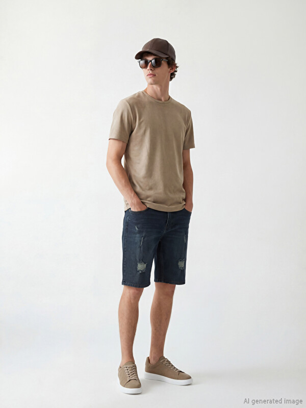 LCW Jeans Super-Skinny-Fit-Denim-Shorts für Herren