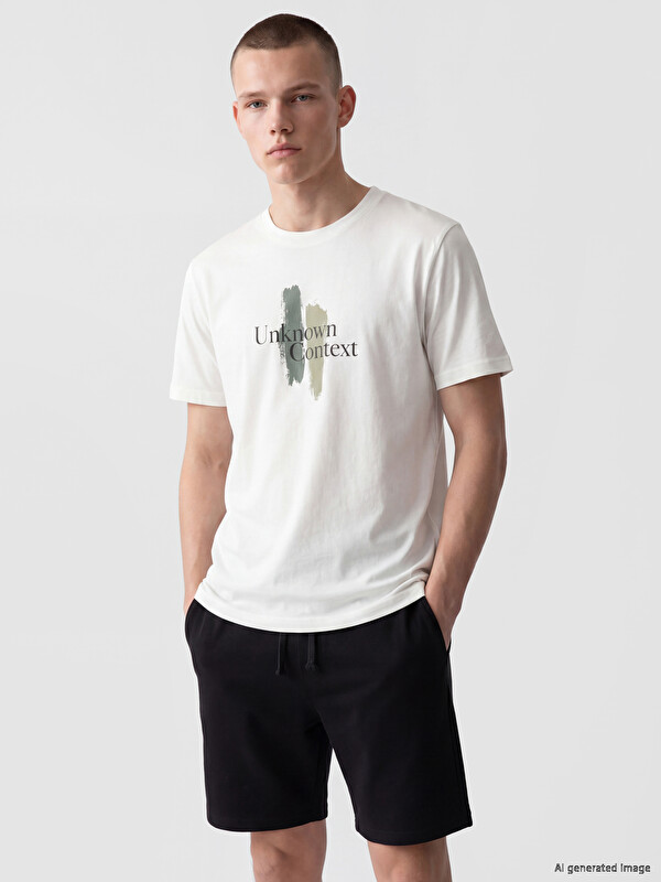 XSIDE Crew Neck Printed Jersey Men's T-Shirt
