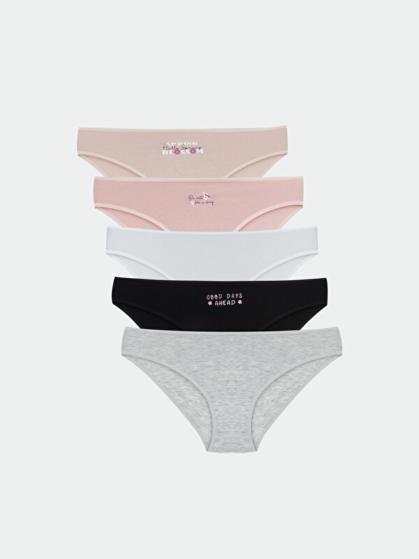 LCW Young Baskılı Bikini Külot 5'li