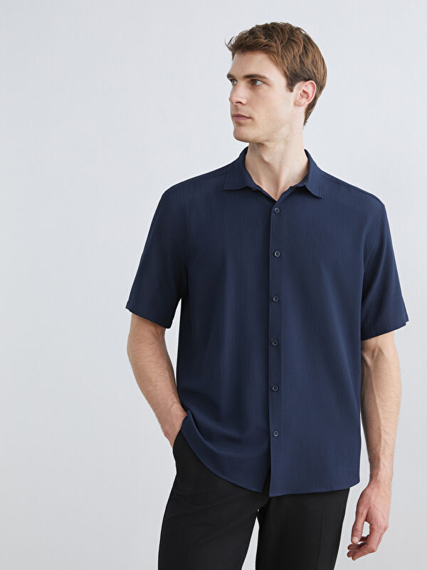 LCW Vision Regular Fit Kısa Kollu Erkek Gömlek