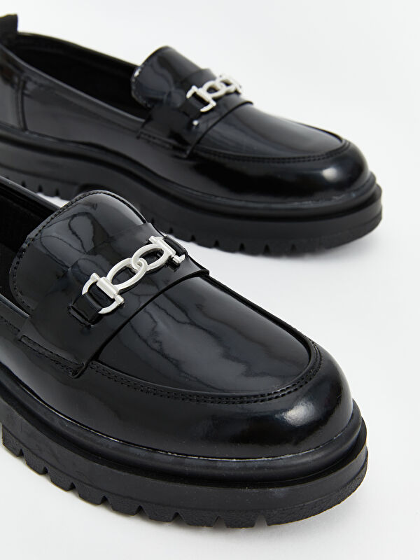 Metal Aplikeli Kız Çocuk Klasik Ayakkabı - Görsel 4