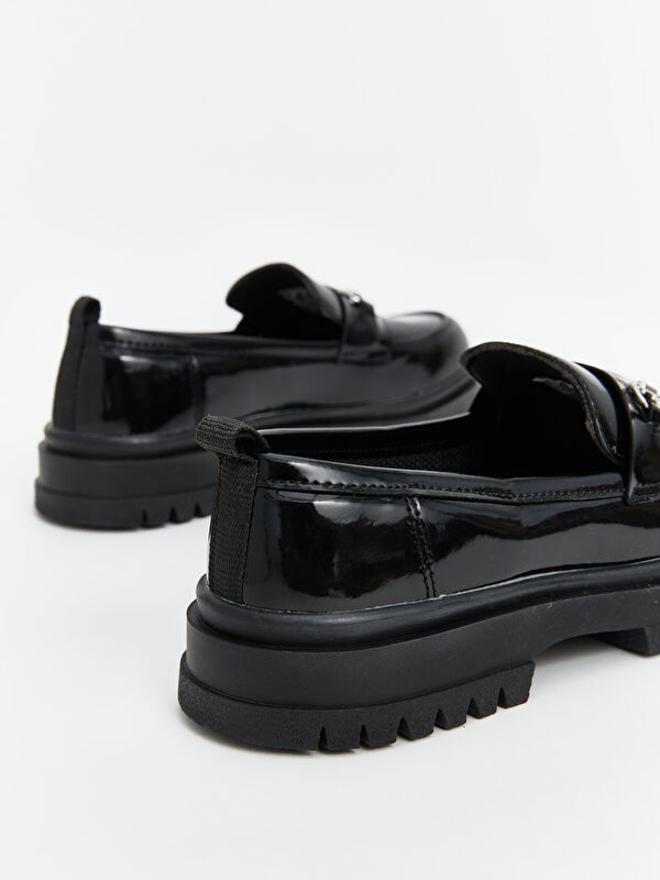 Metal Aplikeli Kız Çocuk Klasik Ayakkabı - Görsel 6