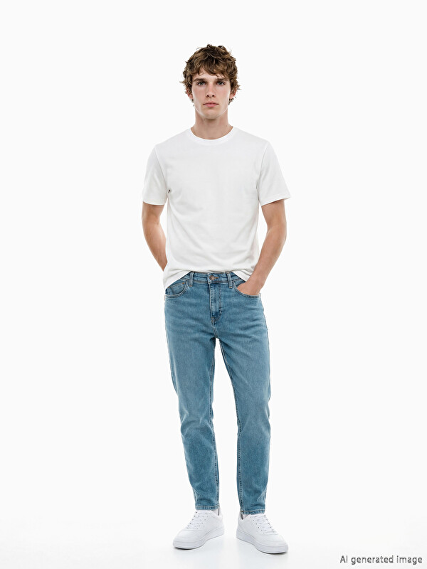 LCW Jeans 730 Havuç Kalıp Erkek Jean Pantolon