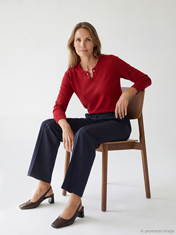 LCW Grace Crew Neck Women's Knitwear Sweater