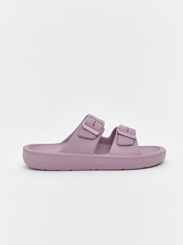 Lcw Steps Lila Lcw Steps Çift Bantlı Kız Çocuk Terlik