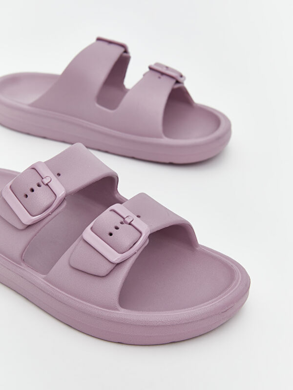 Lcw Steps Lila Lcw Steps Çift Bantlı Kız Çocuk Terlik