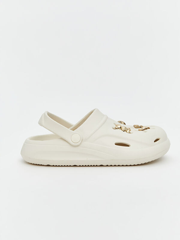 Lcw Steps Bej Lcw Steps Baskili Kız Çocuk Plaj Sandaleti