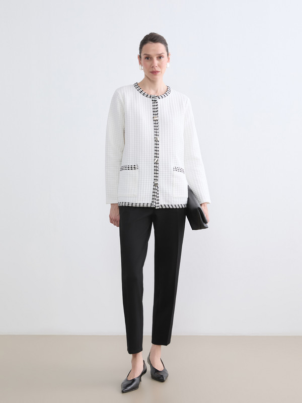 LCW Grace Pantalon Taille Élastiquée Coupe Carotte pour Femmes