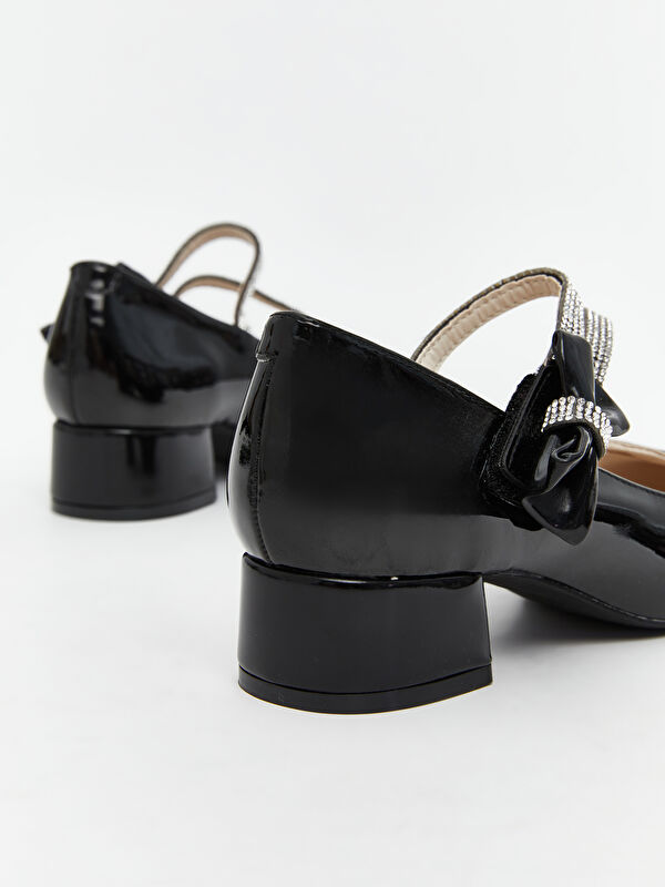 Parlak Taşlı Kız Çocuk Topuklu Ayakkabı - Görsel 6