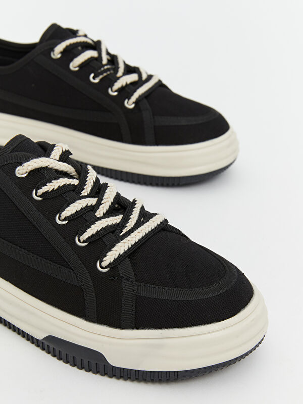 Bağcıklı Kadın Casual Spor Ayakkabı - Görsel 4