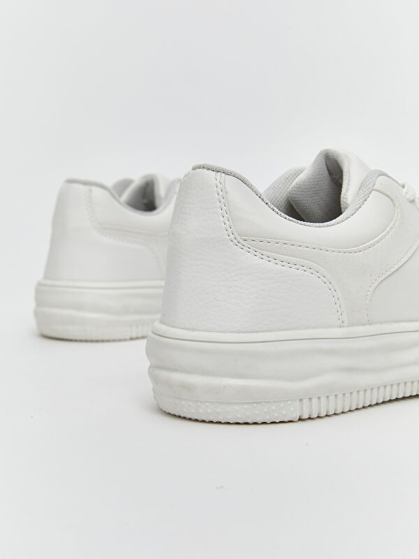 Deri Görünümlü Kadın Spor Ayakkabı - Görsel 6