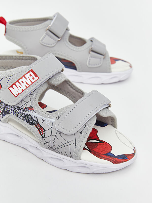 Spiderman Baskılı Erkek Bebek Sandalet - Görsel 5