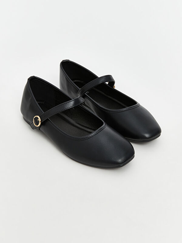 LCW STEPS Faux Leather Women's Ballet Flats
