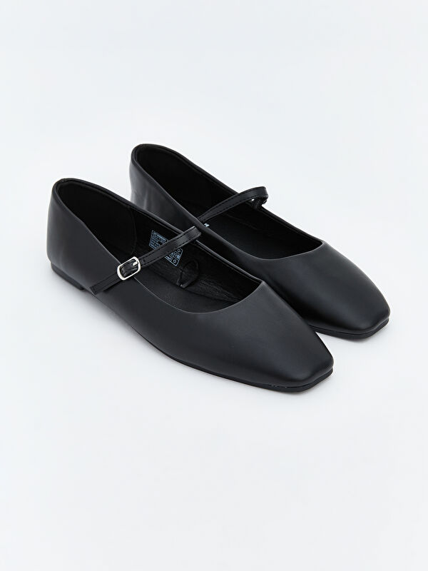 LCW STEPS Woman BLACK Ballet Flats