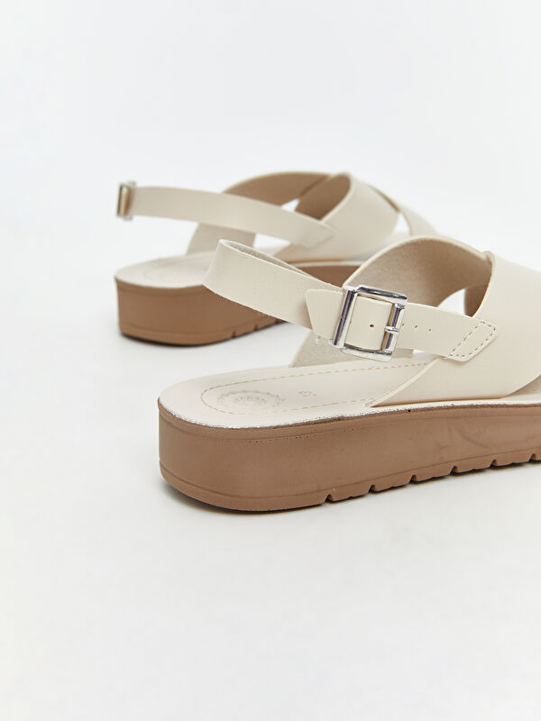 Çapraz Bantlı Kadın Sandalet - Görsel 6