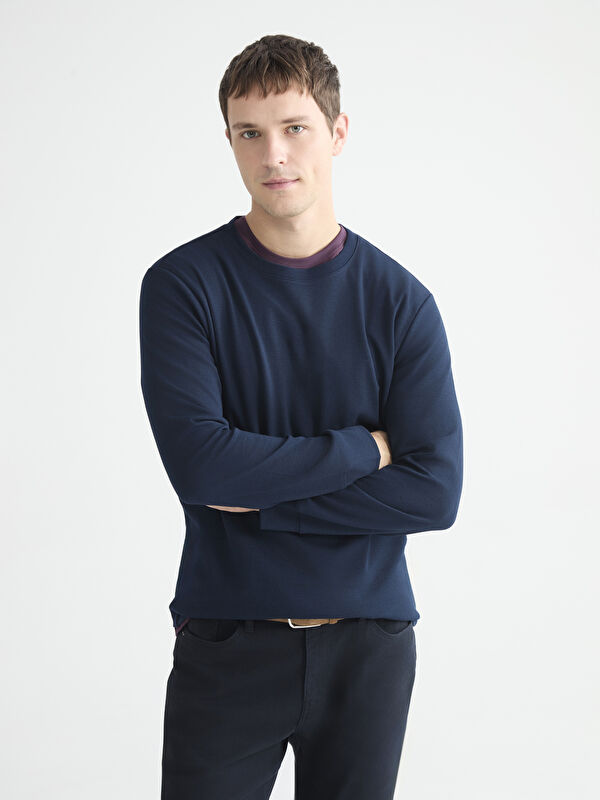 LC WAIKIKI Crew Neck Long Sleeve Men's T-Shirt