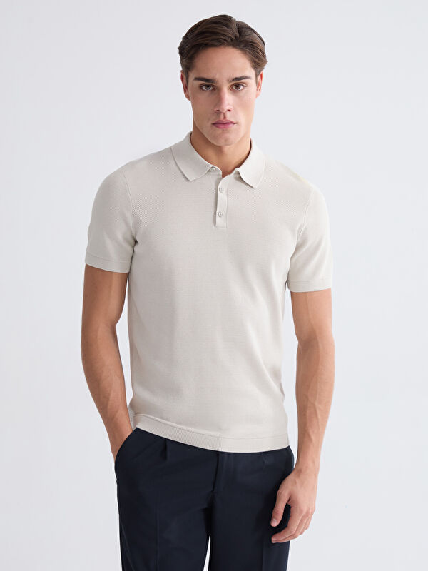 LCWAIKIKI Classic Men's Polo Collar Knitted T-Shirt