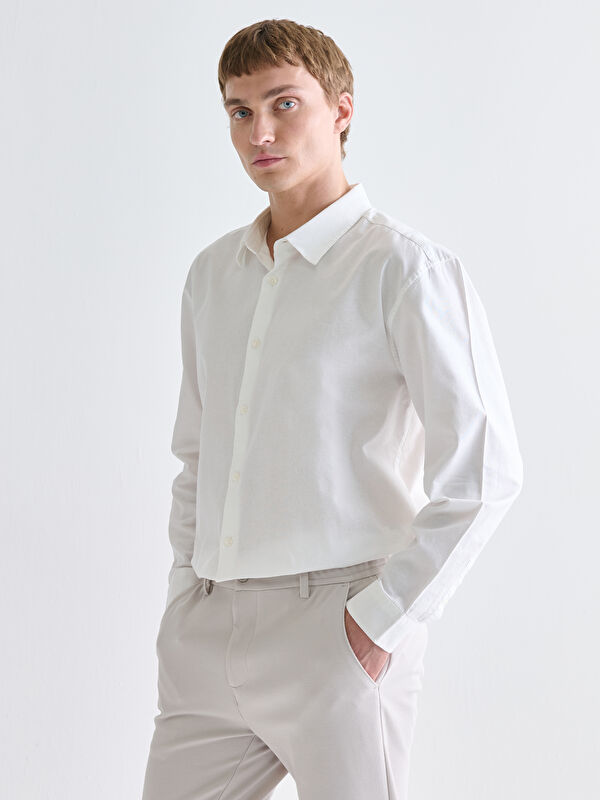 LCW Vision Relaxed Fit Oxford Men's Shirt