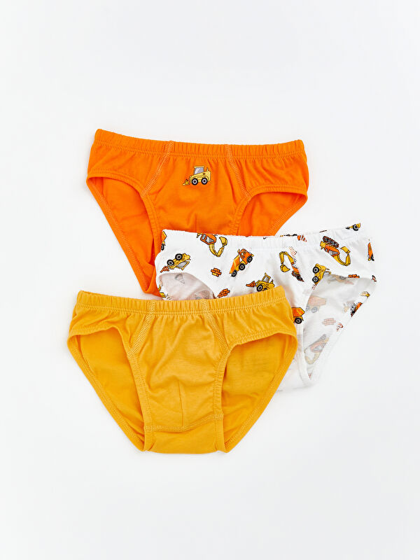 LCW Kids Baskılı Erkek Çocuk Slip Külot 3'lü