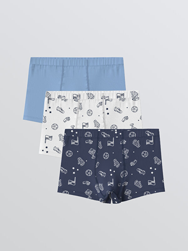 LCW Kids Baskılı Erkek Çocuk Boxer 3'lü