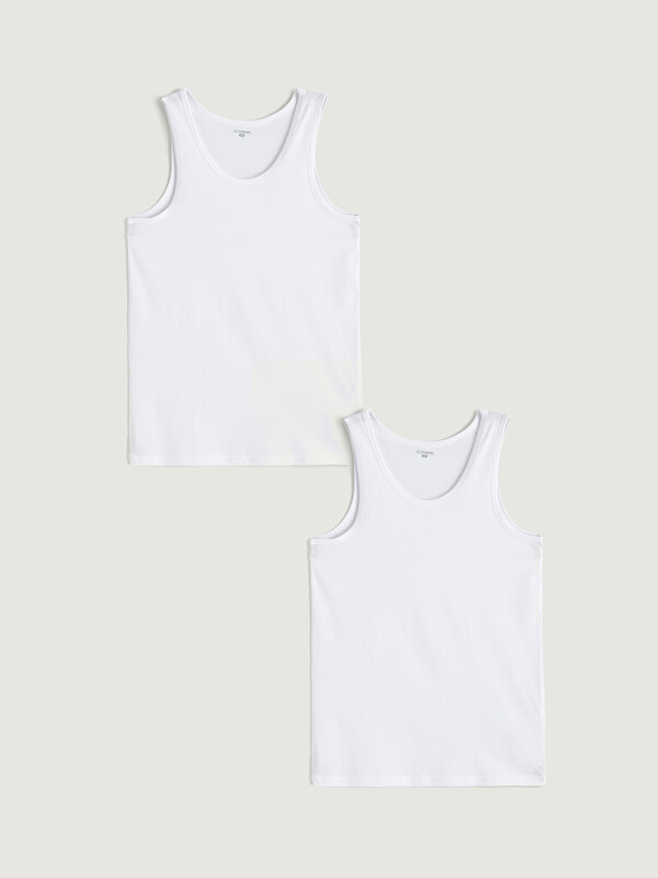 LC WAIKIKI U Neck Jersey Men's Vest 2 Pack