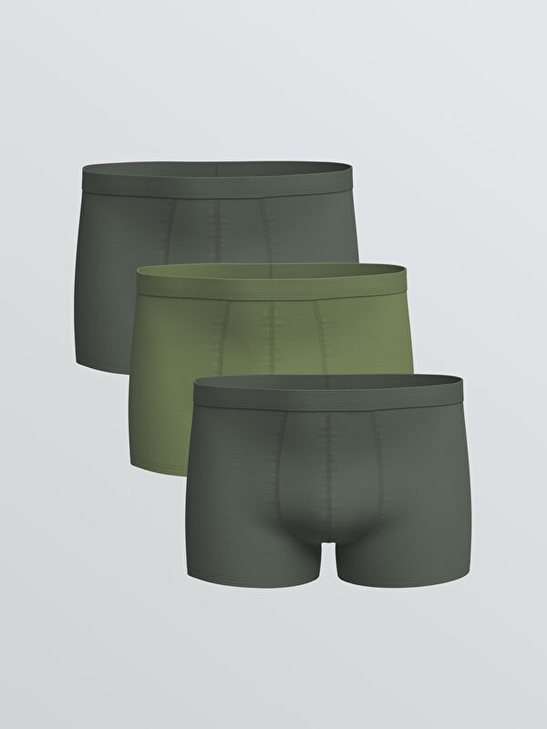 LC WAIKIKI Standart Kalıp Pamuklu Esnek Erkek Boxer 3'lü