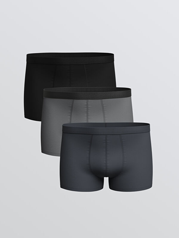 LC WAIKIKI Loose Fit Pamuklu Esnek Erkek Boxer 3'lü 