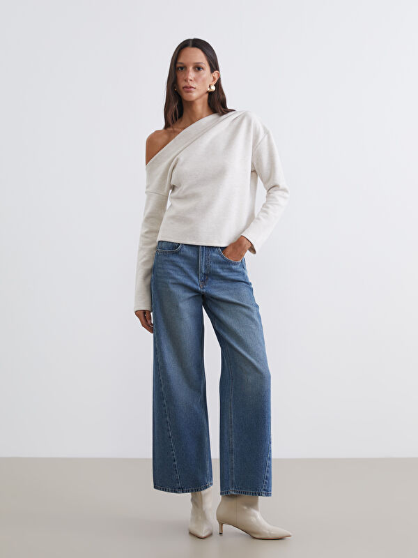 LCW Jeans جينز واسع الساق للسيدات